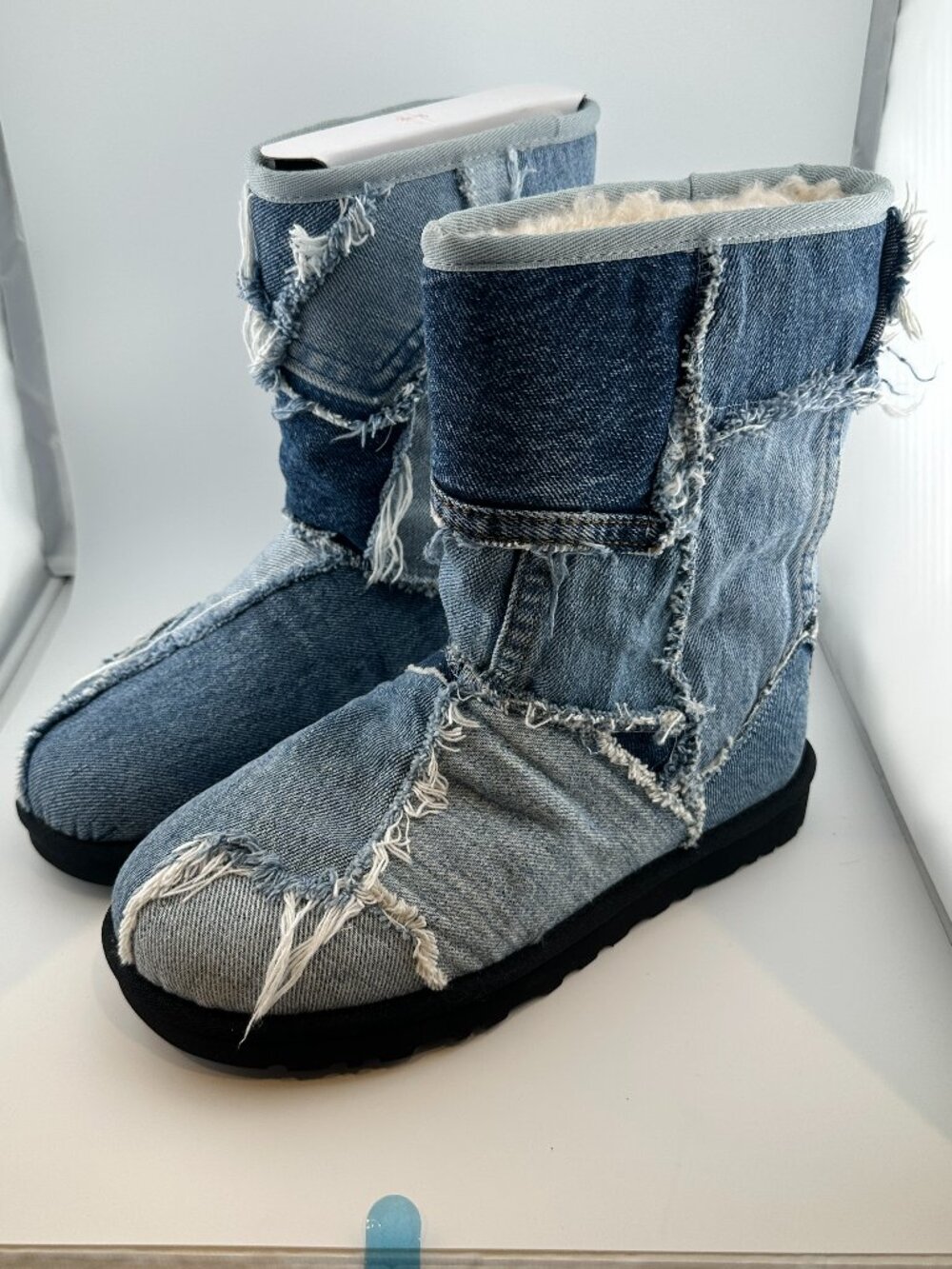 RARE!  UGG X GALLERY DEPT DENIM BOOTIE